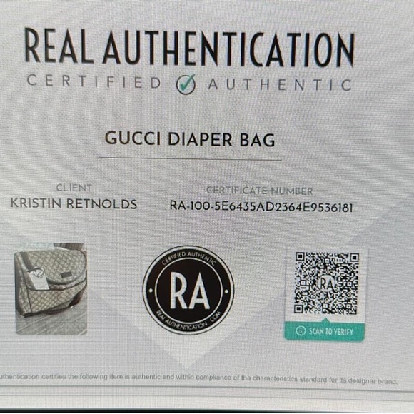 Gucci Diaper Bag *IMMACULATE* condition used for one child. - Picture 6 of 6
